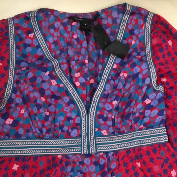 Marc by Marc Jacobs peasant top Sz 4 - Picture 3 of 5